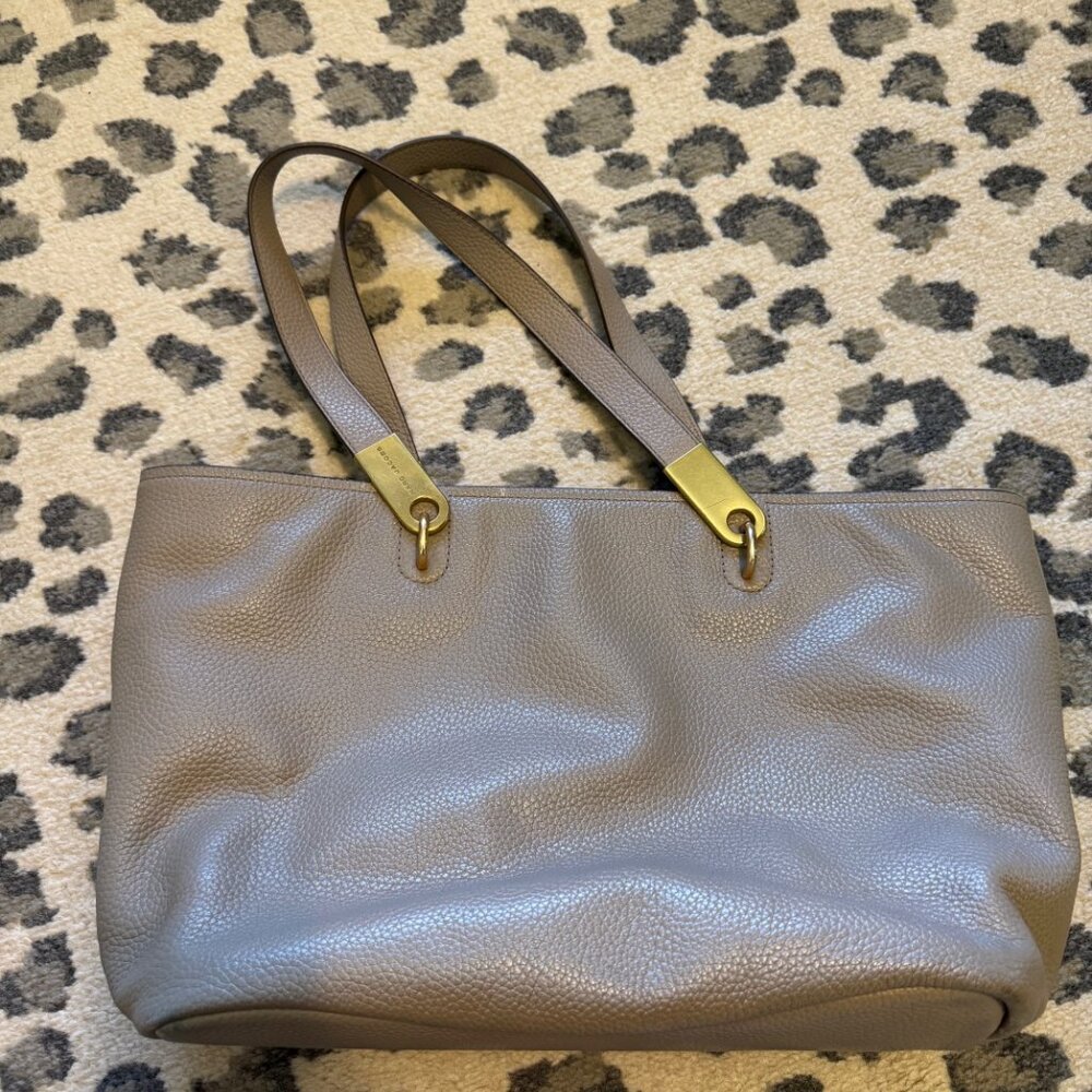 Marc Jacobs Leather Tote - Pebbled Greige